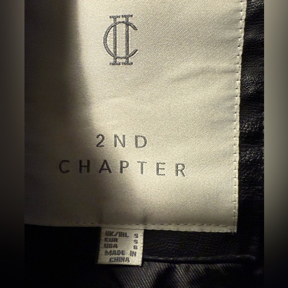 Chapter Black Leather Outerwear - Picture 2 of 4